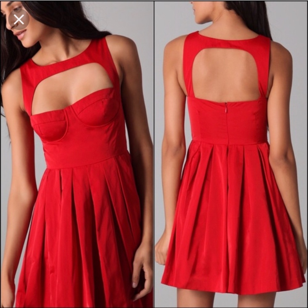 BB Dakota Red cut out dress